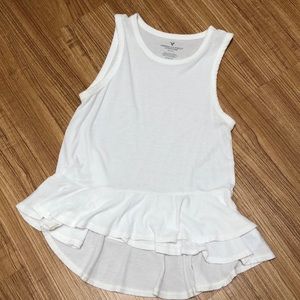 American Eagle White Tank